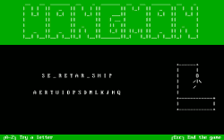 Screenshot of Hangman 8086